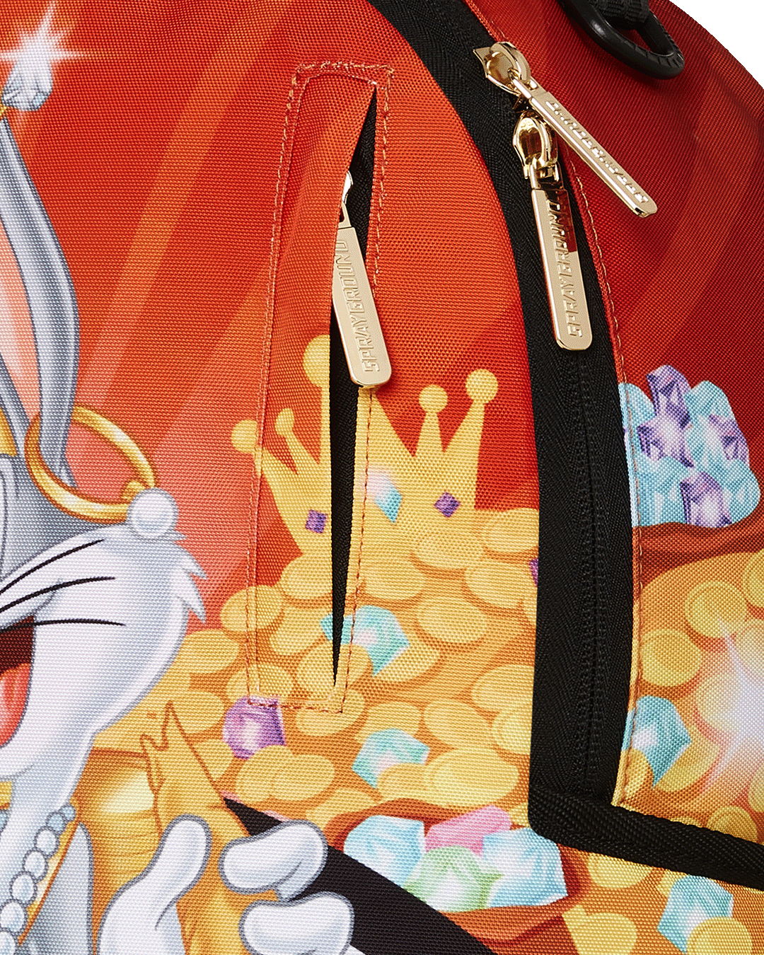 Sprayground Looney Tunes Bugs Billionaire Dlxr Backpack - Orange / Gold - Shopsportive