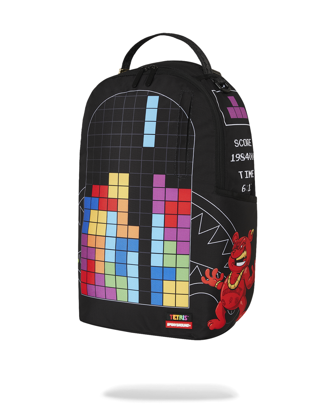 Sprayground Tetris With Diablo And Money Bear Backpack Bag - Shopsportive