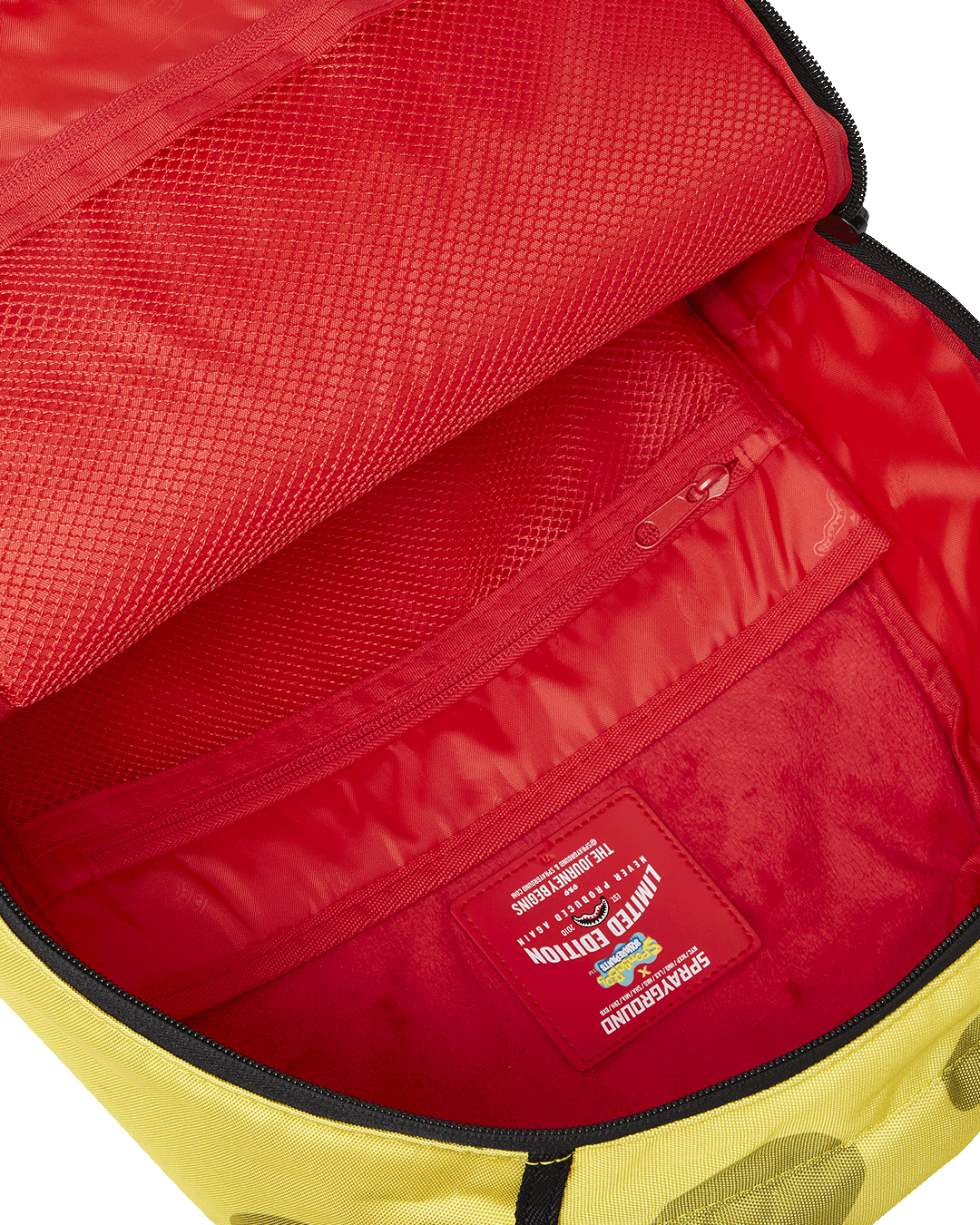 Sprayground Spongebob Eye Pop Removable Eyes Backpack - Yellow / Red - Shopsportive