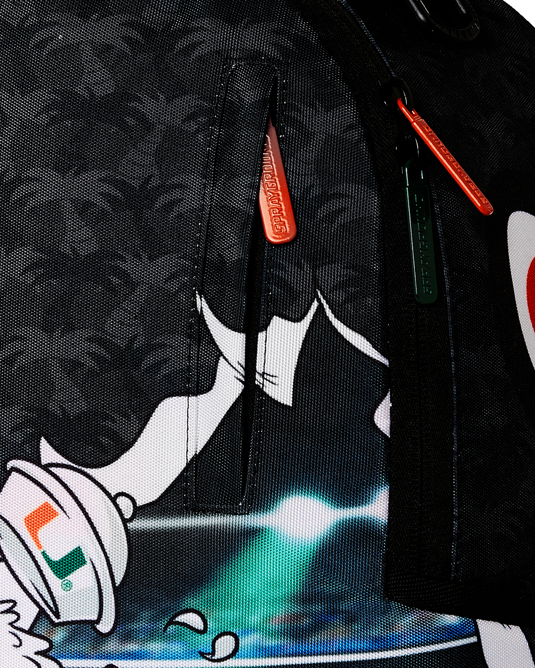 Sprayground University Of Miami Touchdown Backpack Bag - Shopsportive