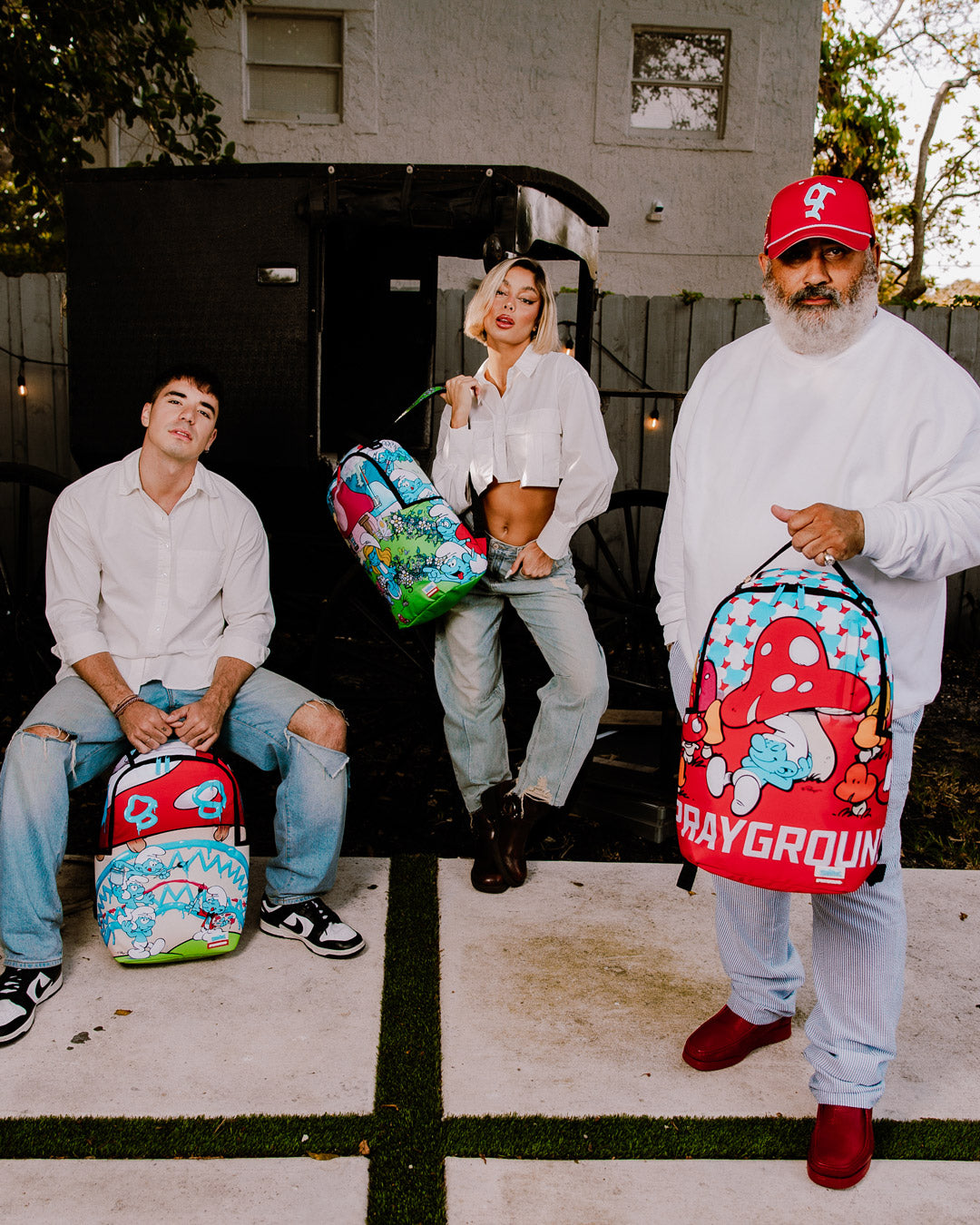 Sprayground Smurfs Sleepy Dayz Backpack Bag - Shopsportive
