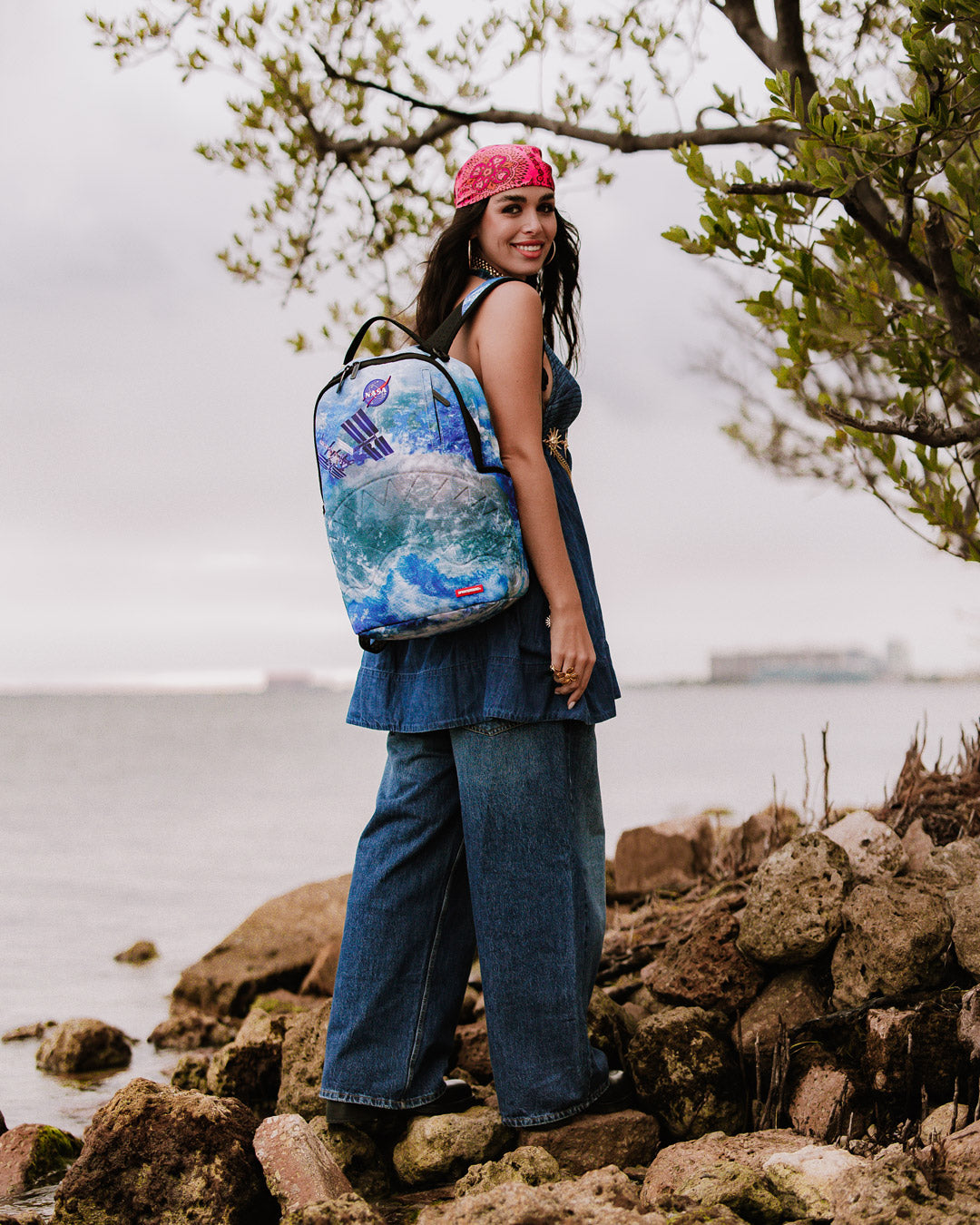 Sprayground Nasa Collab International Space Station Backpack Bag - Shopsportive