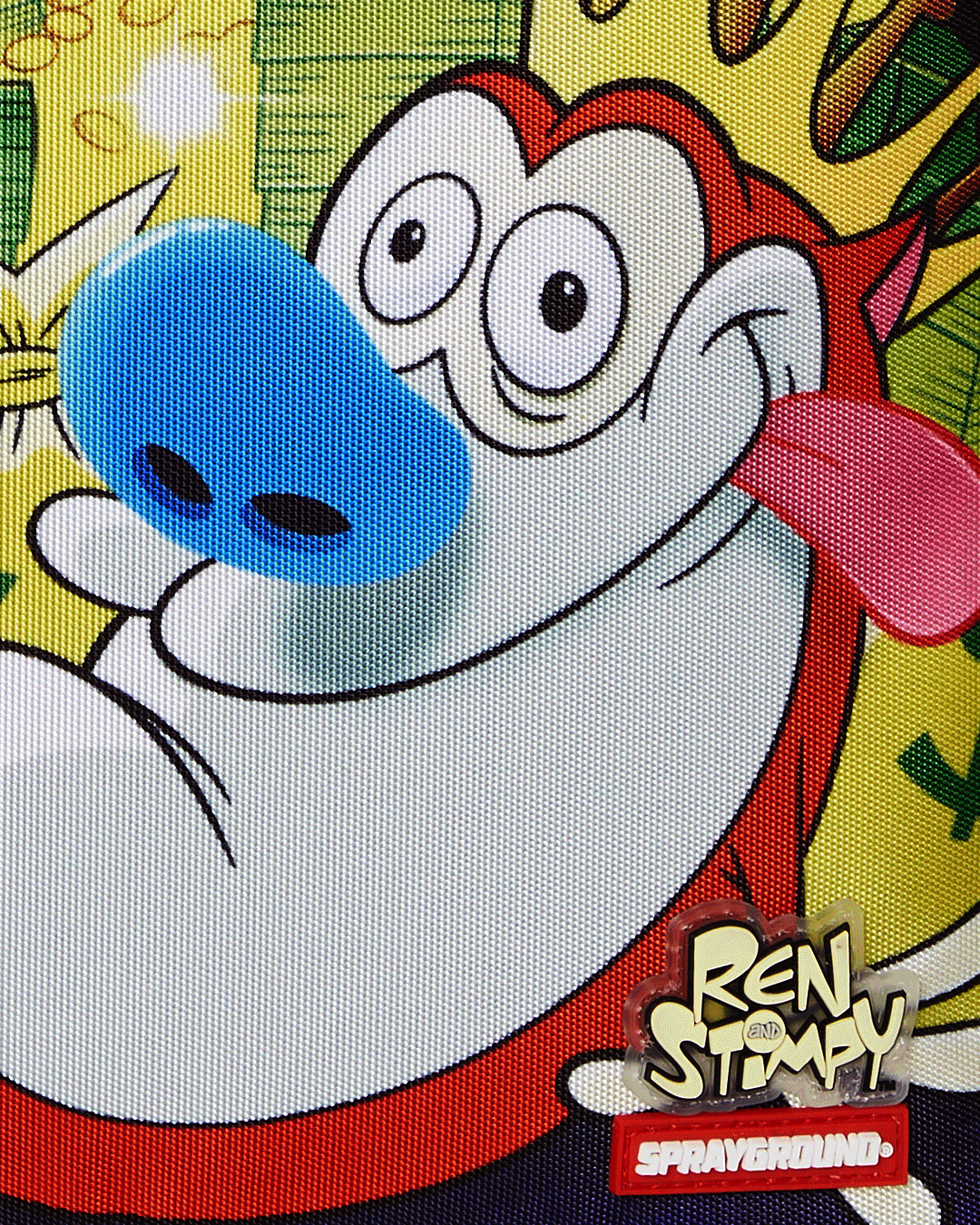 Sprayground Ren & Stimpy Hidden Gold Mine Dlxr Backpack Bag - Shopsportive