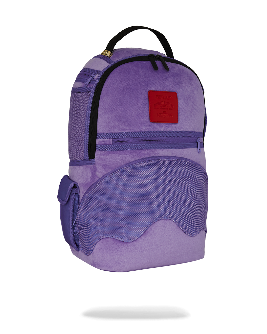 Sprayground Nooo Way!!! A Reversible Backpack - Purple Velour To Og Sharks In Paris Backpack Bag - Shopsportive