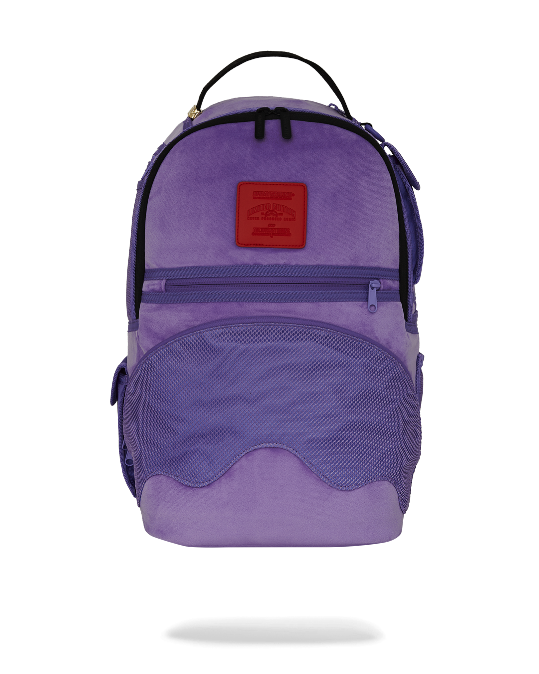 Sprayground Nooo Way!!! A Reversible Backpack - Purple Velour To Og Sharks In Paris Backpack Bag - Shopsportive