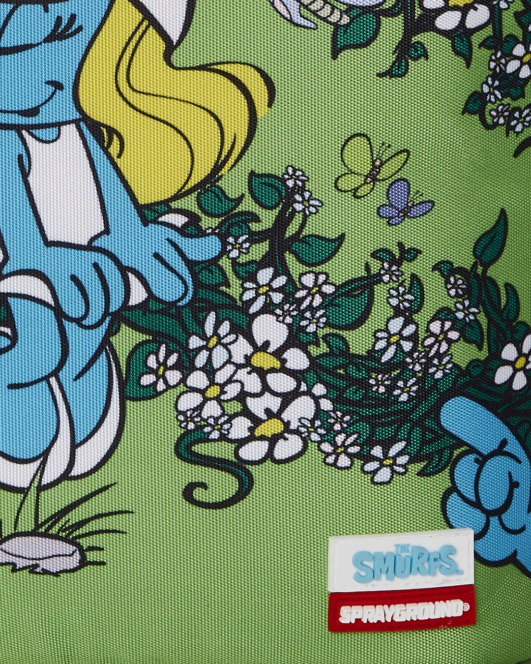 Sprayground Smurfs In The Garden Backpack Bag - Shopsportive