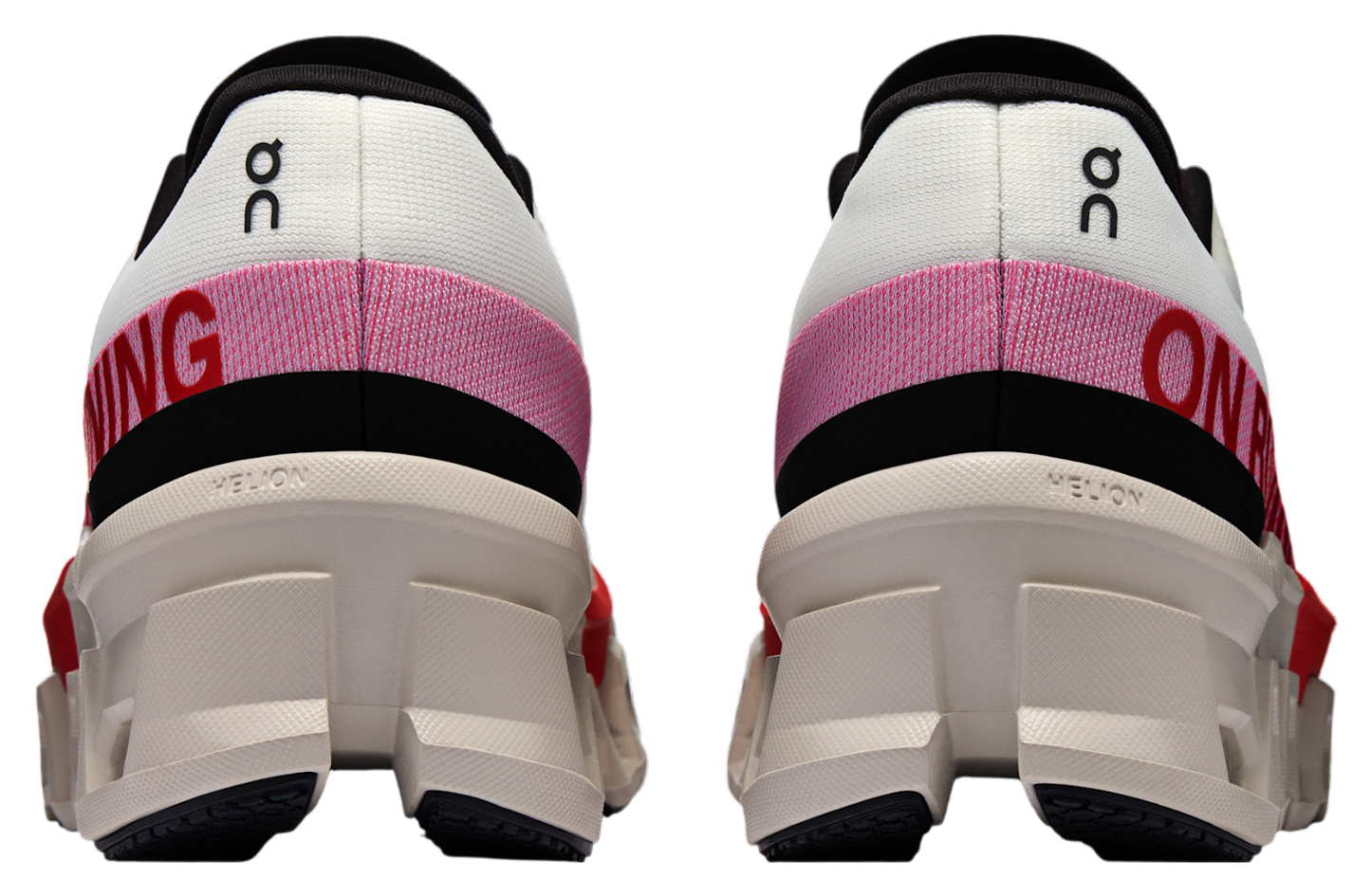 On Running Women's Cloudmonster 2 Shoes - Ivory / Red - Shopsportive