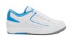Nike Kids' Jordan 2 Retro Low Unc Shoes - White / University Blue / Cement Grey - Shopsportive