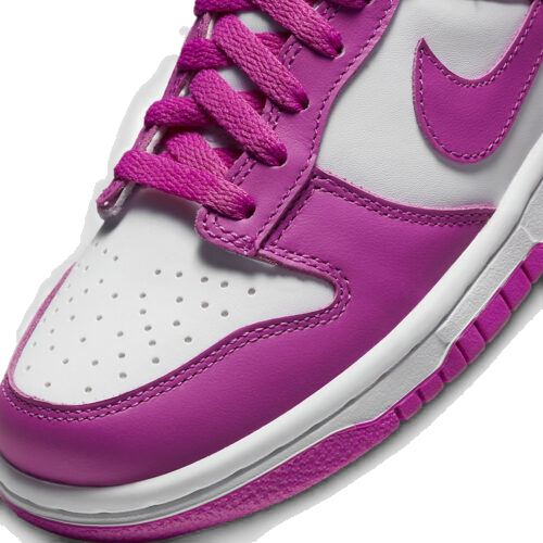 Nike Kids' Dunk Low Gs Shoes - White / Active Fuchsia - Shopsportive