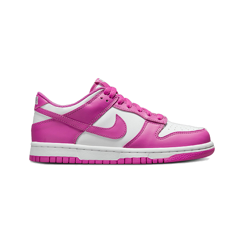 Nike Kids' Dunk Low Gs Shoes - White / Active Fuchsia – Sportive Nike Kids' Dunk Low Gs Shoes - White / Active Fuchsia – Sportive