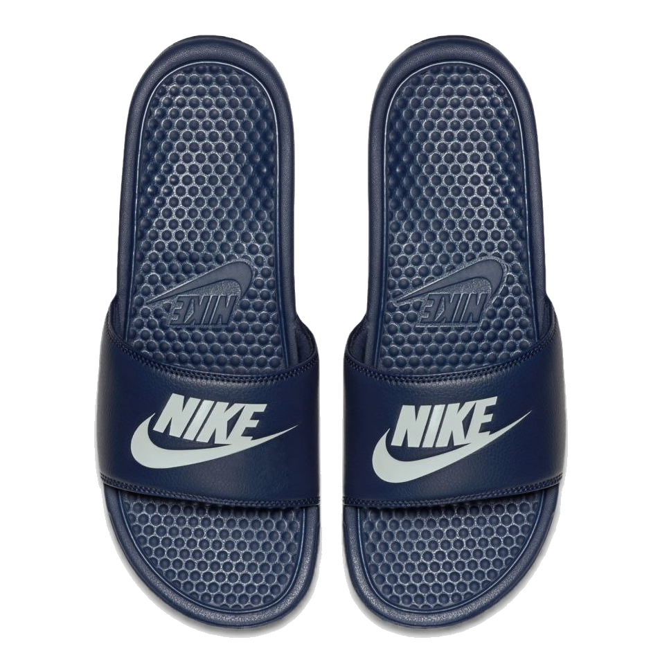 Nike Men's Benassi Jdi Shoes - Midnight Navy / Wind Chill / White
