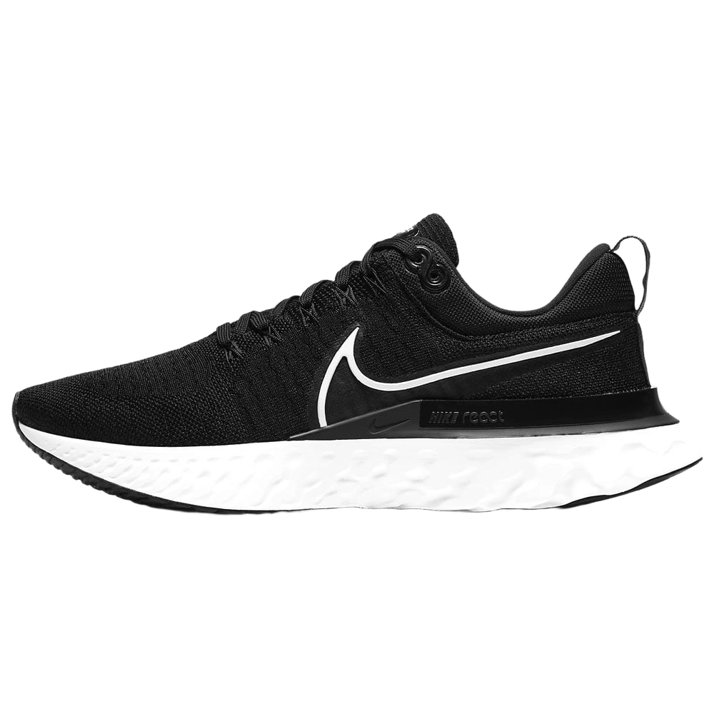 Nike Men's React Infinity Run Flyknit 2 Shoes - Black / White / Iron Grey - Shopsportive