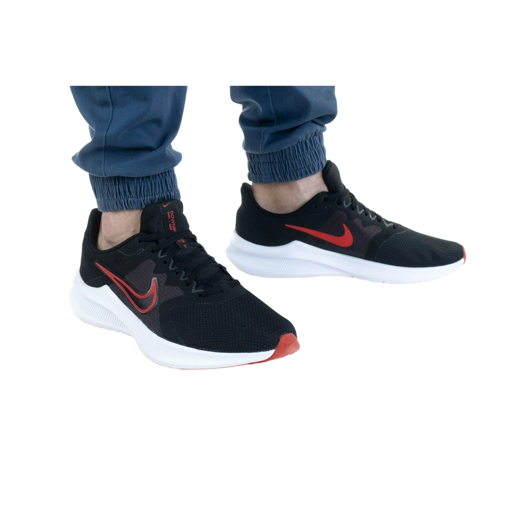 Nike Men's Downshifter 11 Shoes - Black / University Red / White / Dark Smoke Grey - Shopsportive