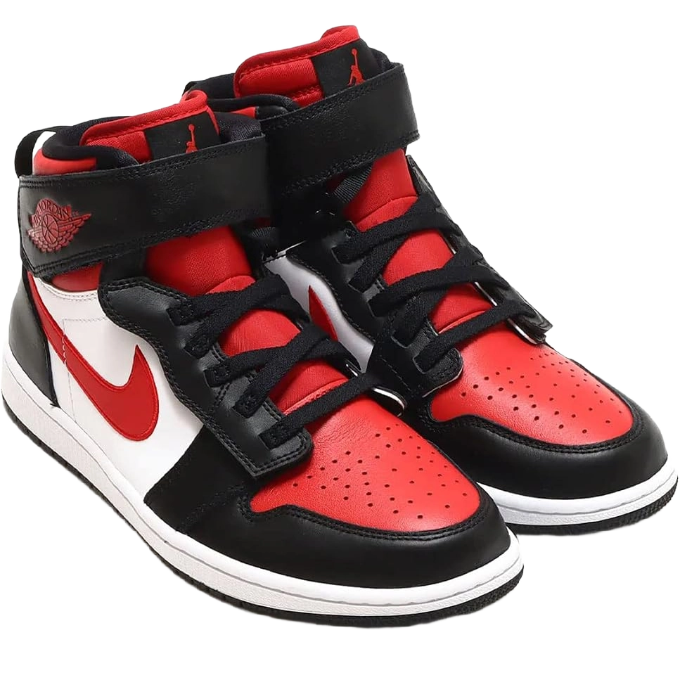 Nike Men's Jordan 1 High Flyease Shoes - Black / White / Fire Red - Shopsportive