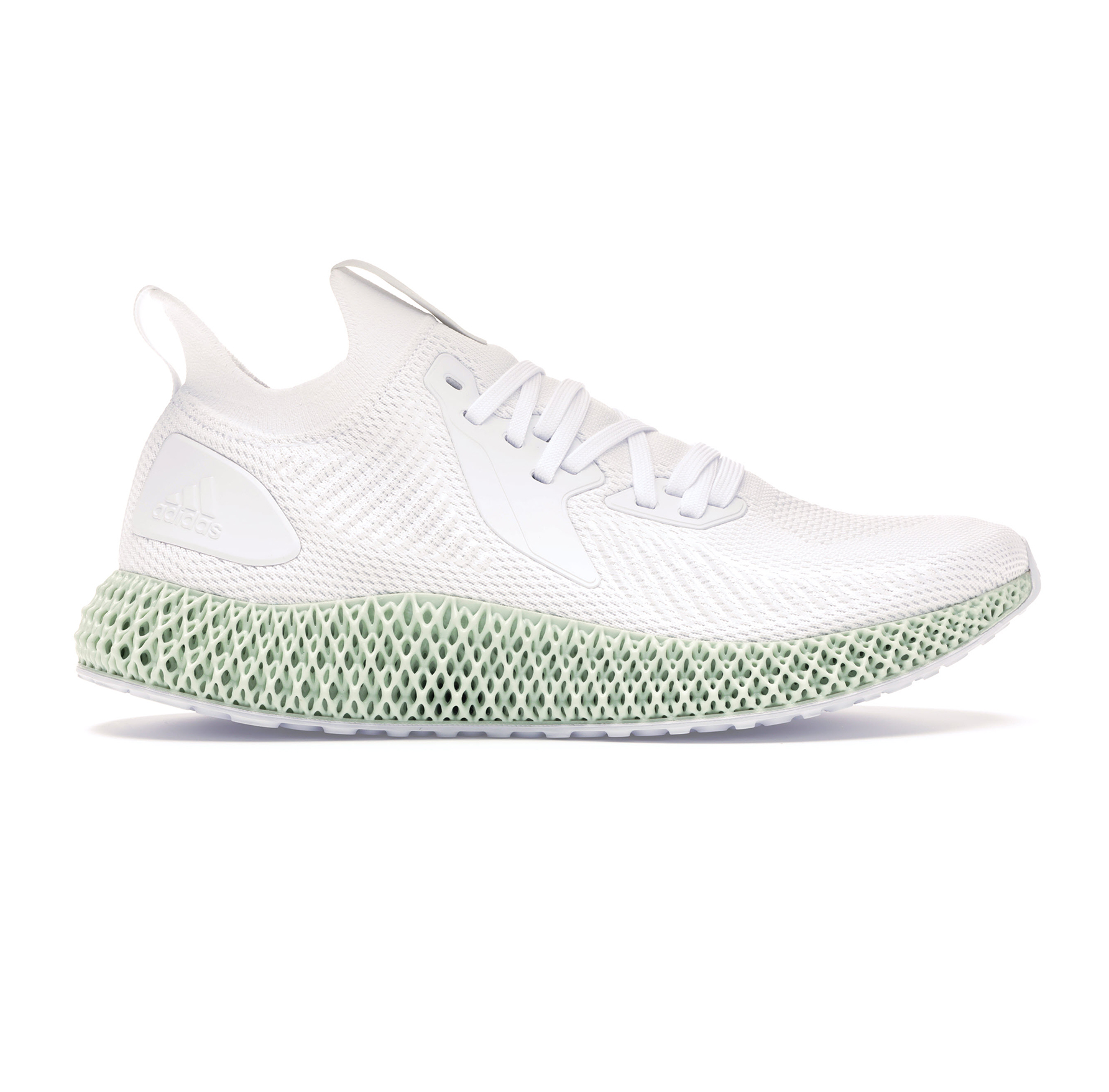 Adidas Men s Alphaedge 4D Shoes White Silver Metallic Reflective