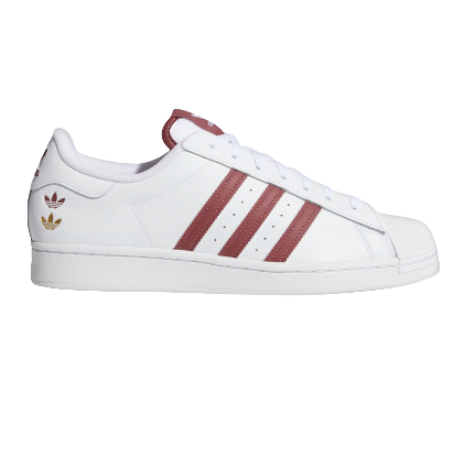 Adidas superstar shoes with gold stripes best sale