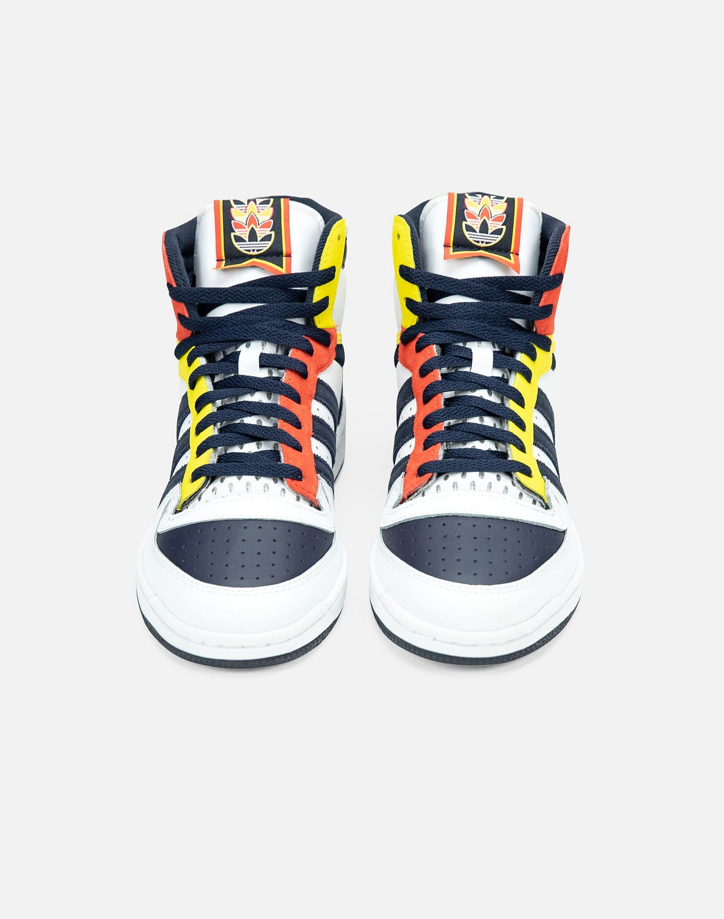 Adidas Men's Top Ten RB Hi Shoes - White / Navy / Red / Yellow - Shopsportive