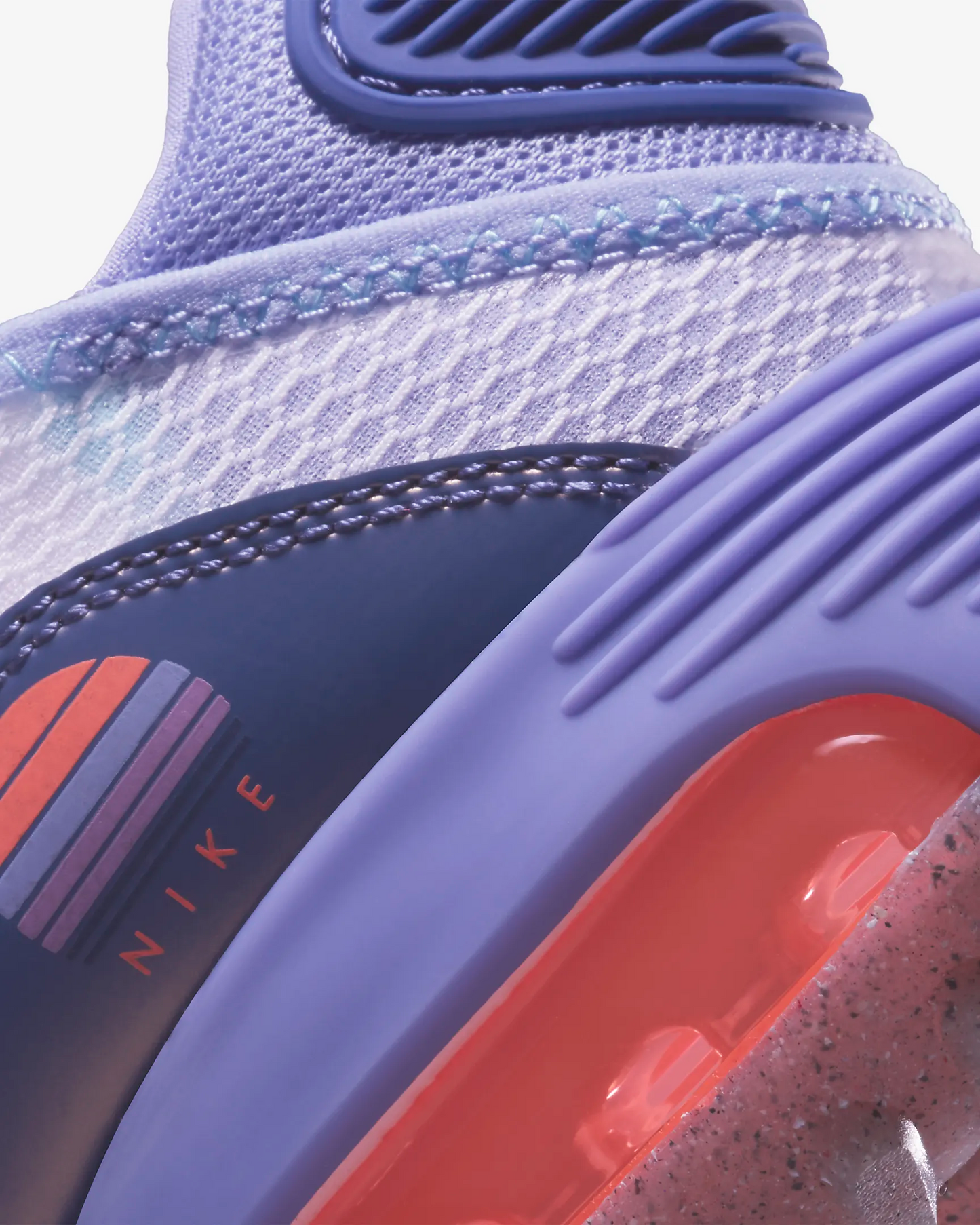 Nike Kid's Air Max 2090 SE Shoes - White / Dark Purple Dust / Light Thistle / Bright Mango Sportive