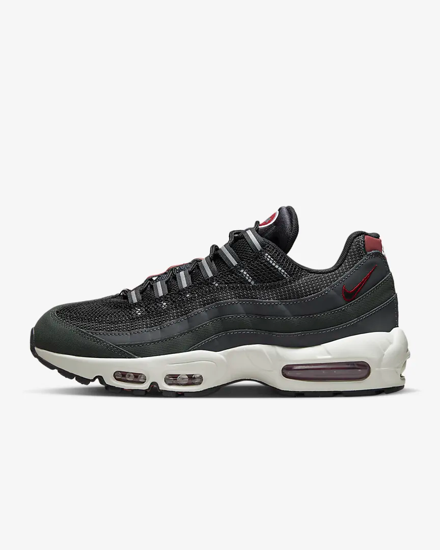 Nike Men's Air Max 95 Shoes - Anthracite / Team Red / Summit White / Black Sportive