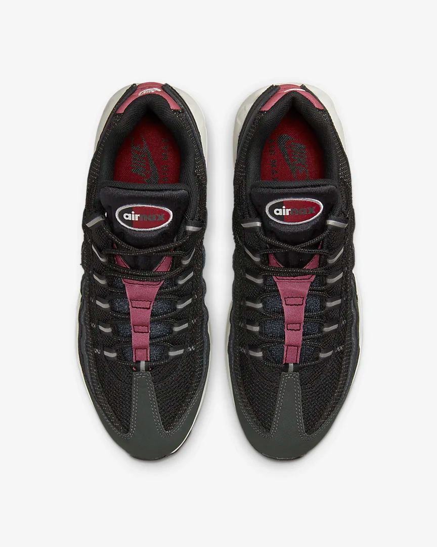Nike Men's Air Max 95 Shoes - Anthracite / Team Red / Summit White / Black Sportive