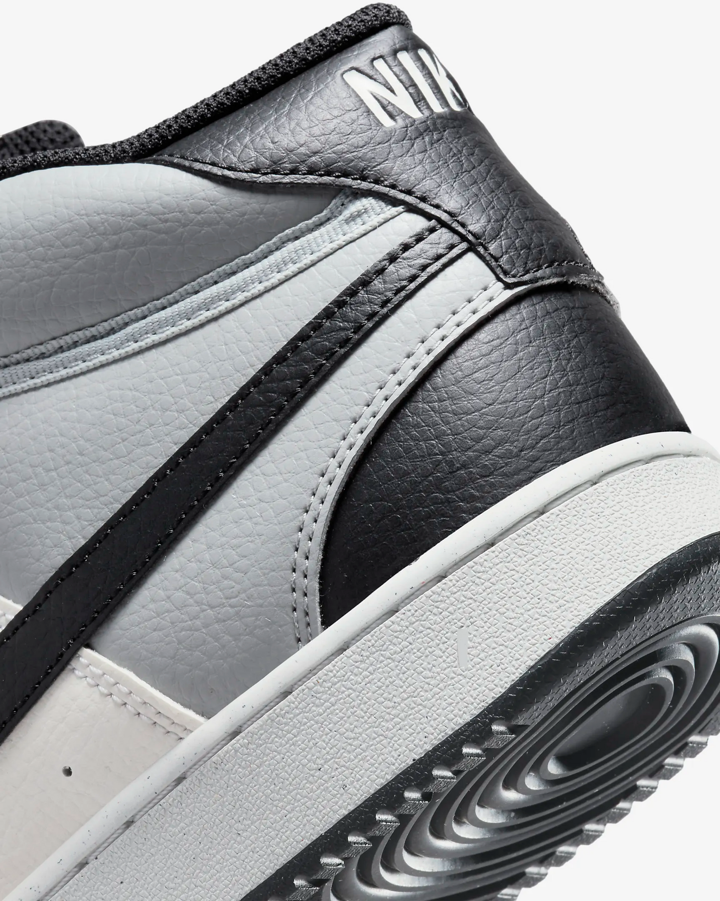 Nike Men's Court Vision Mid Next Nature Shoes - Light Smoke Grey / Sail / Black - Shopsportive