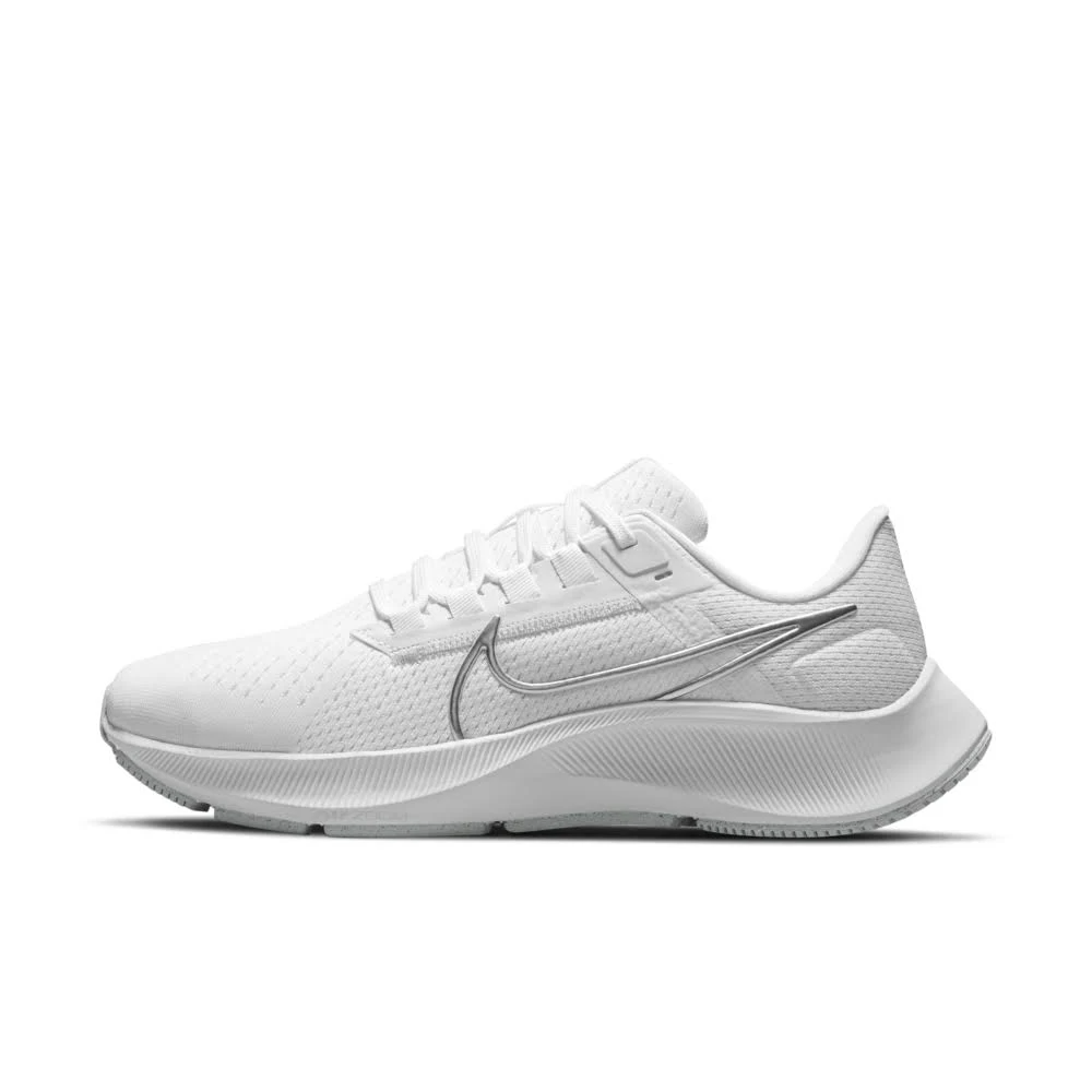 Nike Women's Air Zoom Pegasus 38 Shoes - White / Metallic Silver