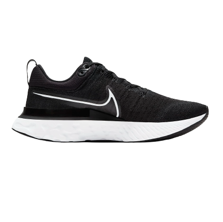 Nike Women s React Infinity Run Flyknit 2 Shoes Black Iron Grey Sportive