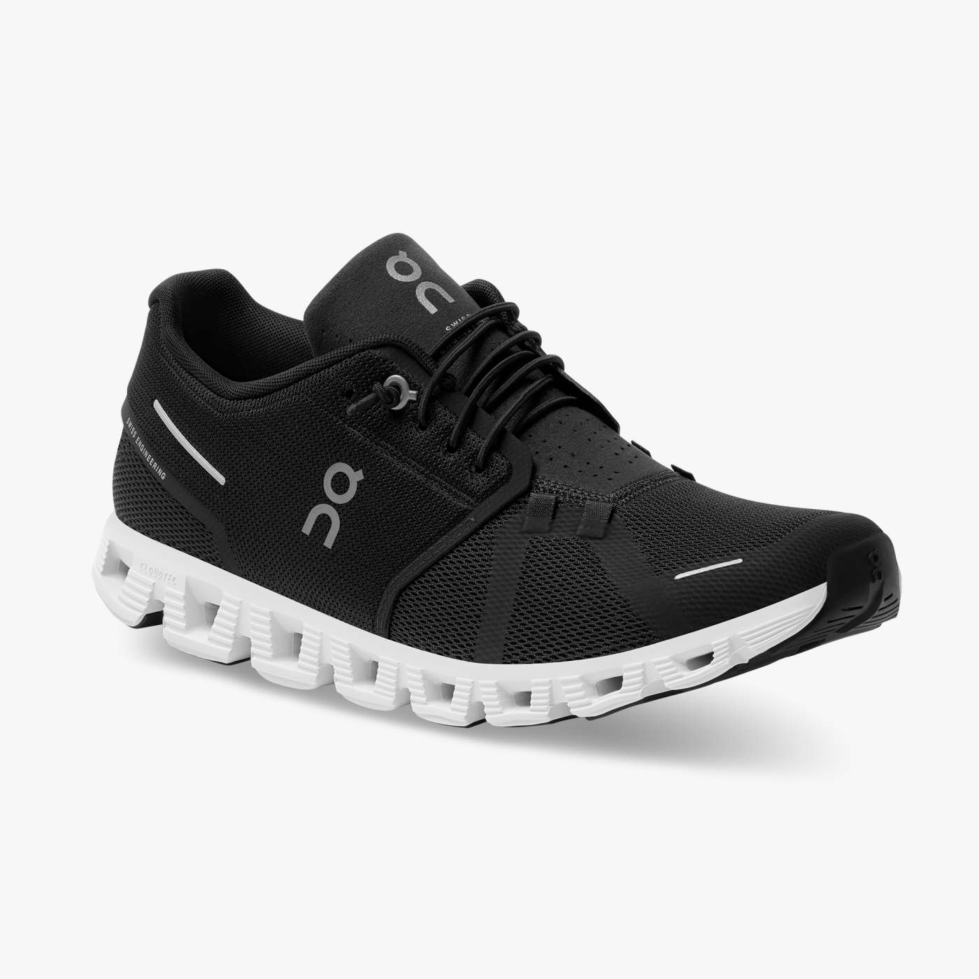 On Running Men's Cloud 5 Shoes - Black / White Sportive