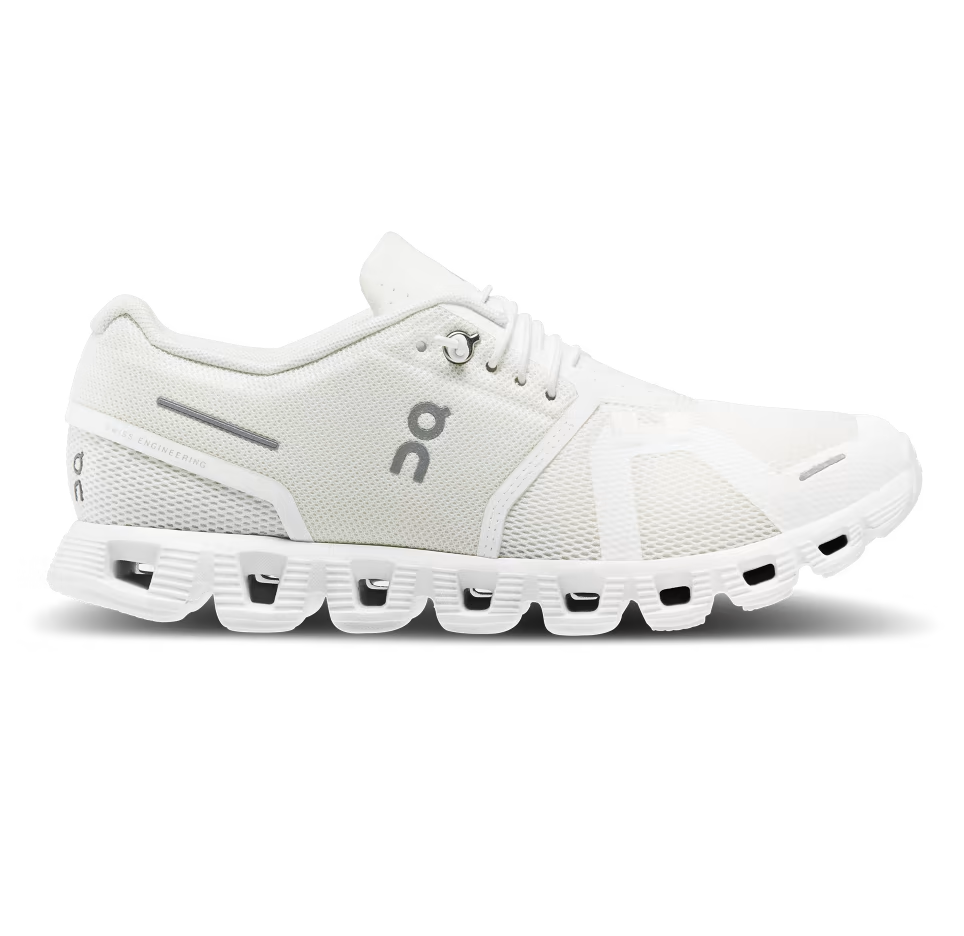 On Running Women's Cloud 5 Shoes - Undyed White / White Sportive
