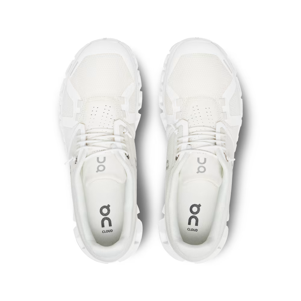 On Running Women's Cloud 5 Shoes - Undyed White / White Sportive