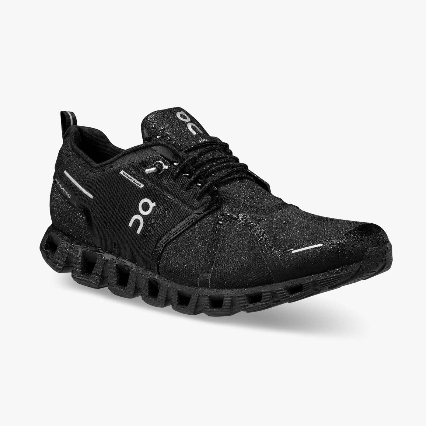 On Running Women's Cloud 5 Waterproof Shoes - All Black - Shopsportive