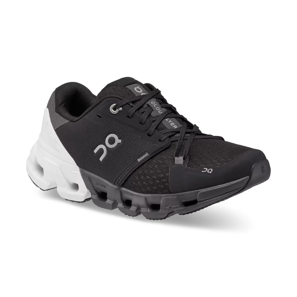 On Running Women's Cloudflyer 4 Shoes - Black / White - Shopsportive