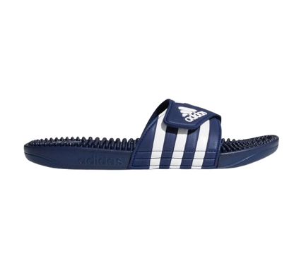 Adidas Men's Adissage Slides - Dark Blue / Cloud White / Dark Blue - Shopsportive