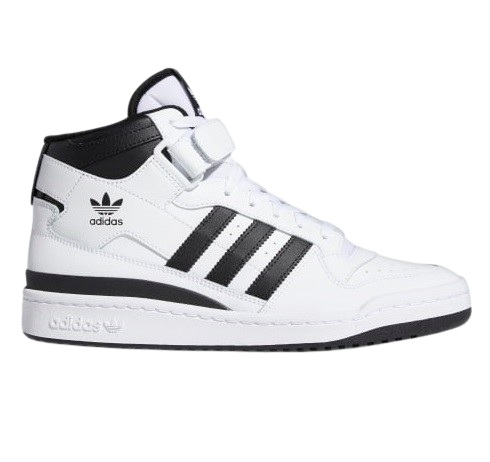 Adidas Men's Forum Mid Shoes - Core Black / Cloud White