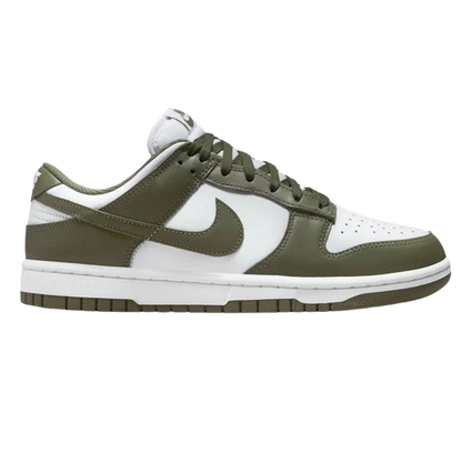 Nike Women's Dunk Low Shoes - White / Medium Olive - Shopsportive