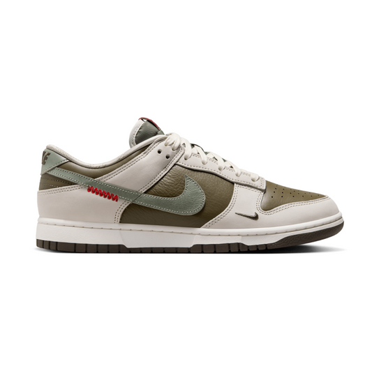 Nike Men's Dunk Low Retro Year Of The Snake Shoes - Medium Olive / Jade Horizon / Sail / Ironstone / University Red