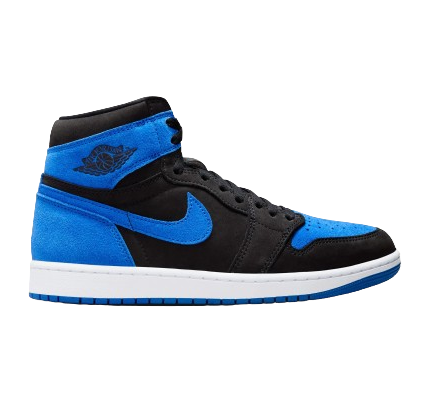 Nike Men's Air Jordan 1 High Shoes - Black / Royal Blue / White