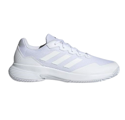 Adidas Men's Gamecourt 2.0 Tennis Shoes - Cloud White / Matte Silver