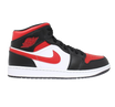 Nike Men's Air Jordan 1 Mid Shoes - Black / Fire Red / White - Shopsportive