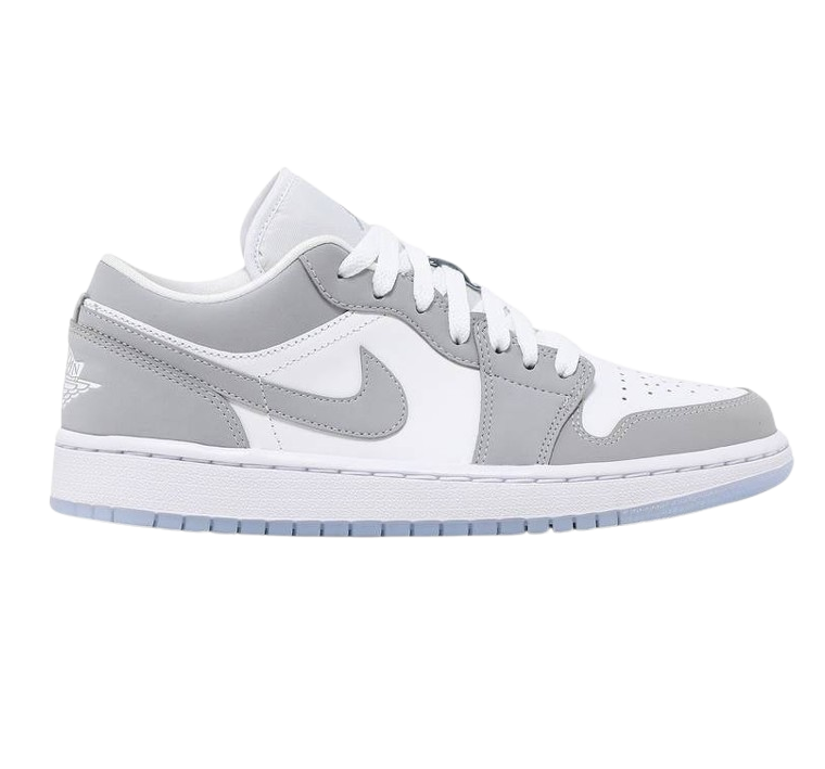 Nike Women's Air Jordan 1 Low Shoes - White / Wolf Grey – Sportive