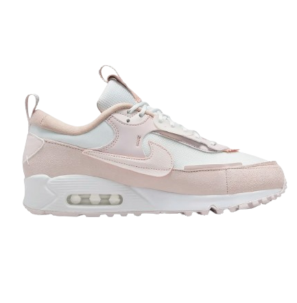 Nike Women's Air Max 90 Futura Shoes - Summit White / Barely Rose / Pink Oxford / Light Soft Pink