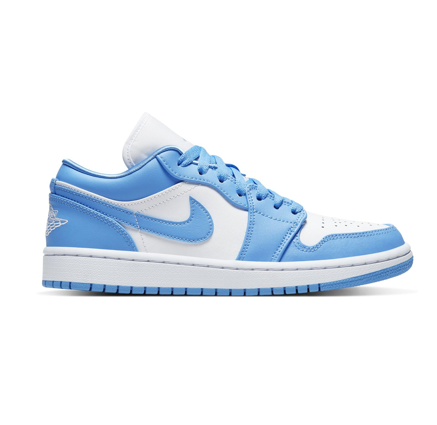 Nike Women's Air Jordan 1 Low UNC Shoes - University Blue / White