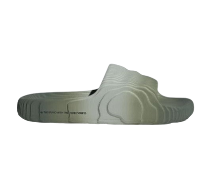 Adidas Men's Adilette 22 Slides - Wonder Silver / Silver Green / Core Black - Shopsportive