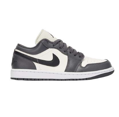 Nike Women's Air Jordan 1 Low Shoes - Sail / Blue Grey / White / Dune Red - Shopsportive