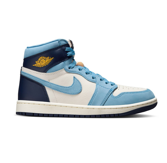 Nike Women's Air Jordan 1 High OG Shoes - University Blue / Sail / Midnight Navy / University Gold