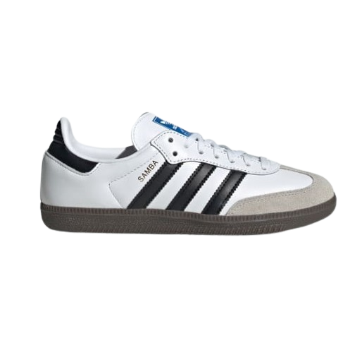 Adidas Kids' Samba OG Shoes - Cloud White / Core Black / Gum Sportive Adidas Kids' Samba OG Shoes - Cloud White / Core Black / Gum Sportive