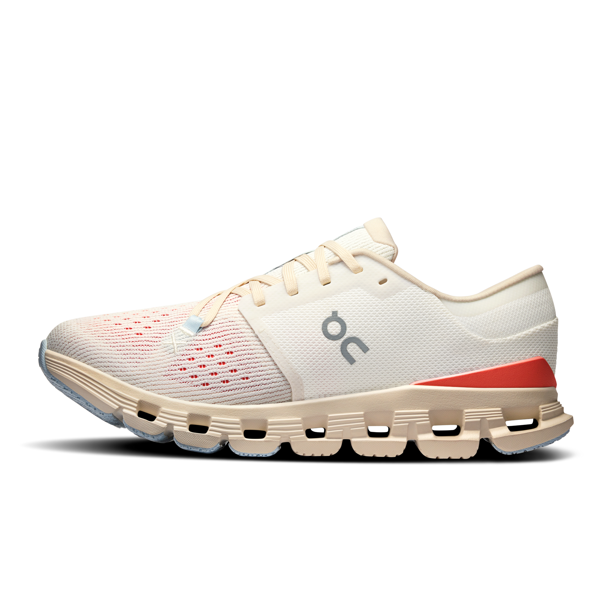 On Running Women's Cloud X 4 Shoes - Ivory / Salmon - Shopsportive
