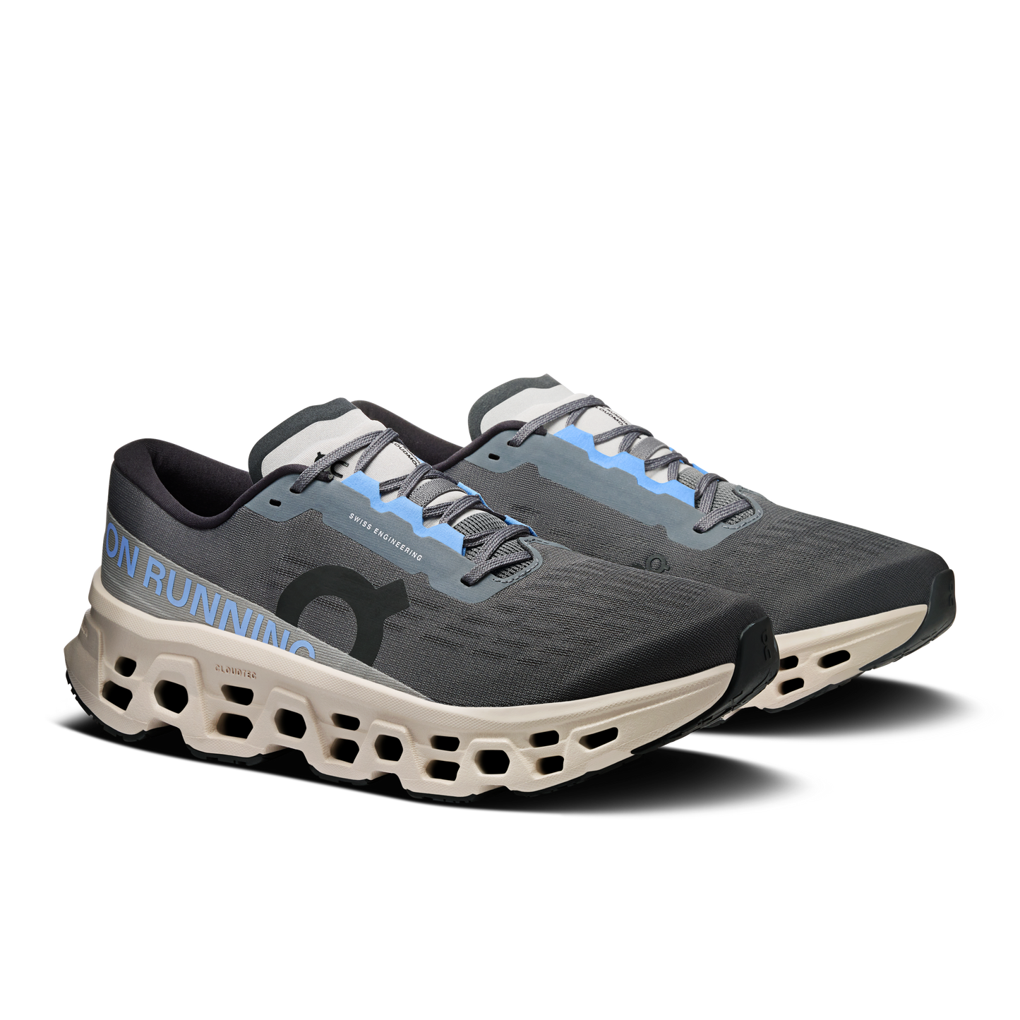 On Running Men's Cloudmonster 3 Shoes - Rock / Silver - Shopsportive