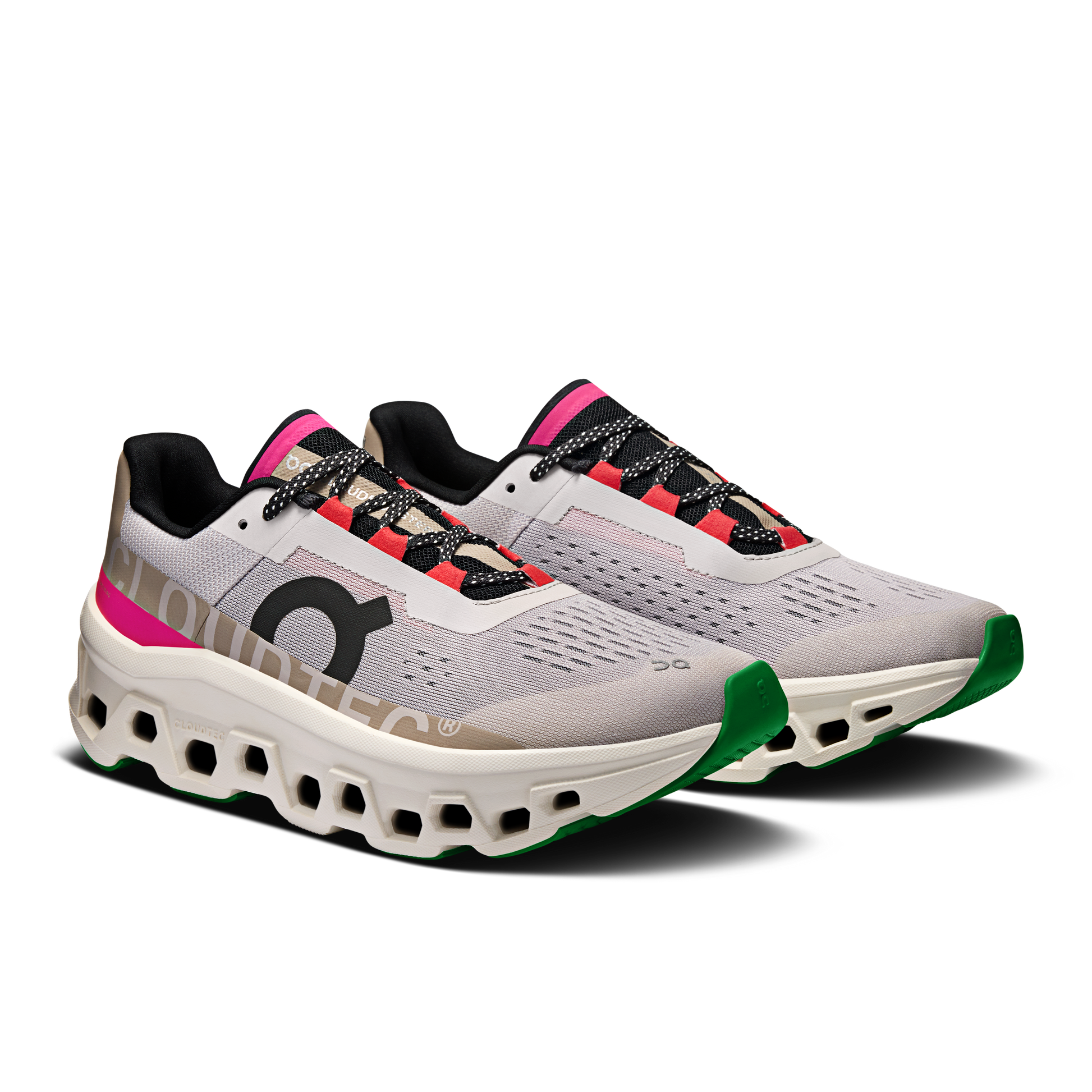 On Running Women's Cloudmonster Shoes - Silver / Ivory - Shopsportive