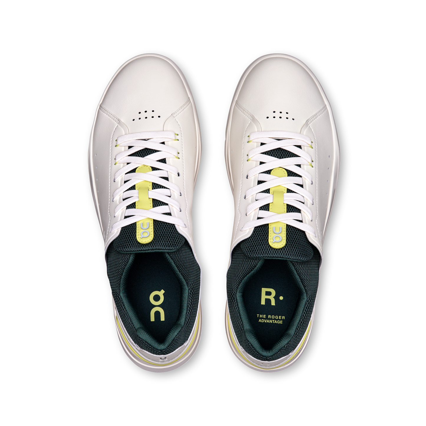 On Running Men's The Roger Advantage Shoes - Ivory / Evergreen